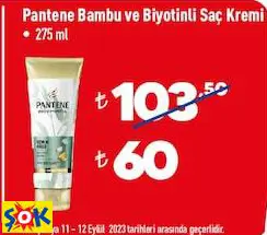 PANTENE BAMBU VE BİYOTİNLİ SAÇ KREMİ